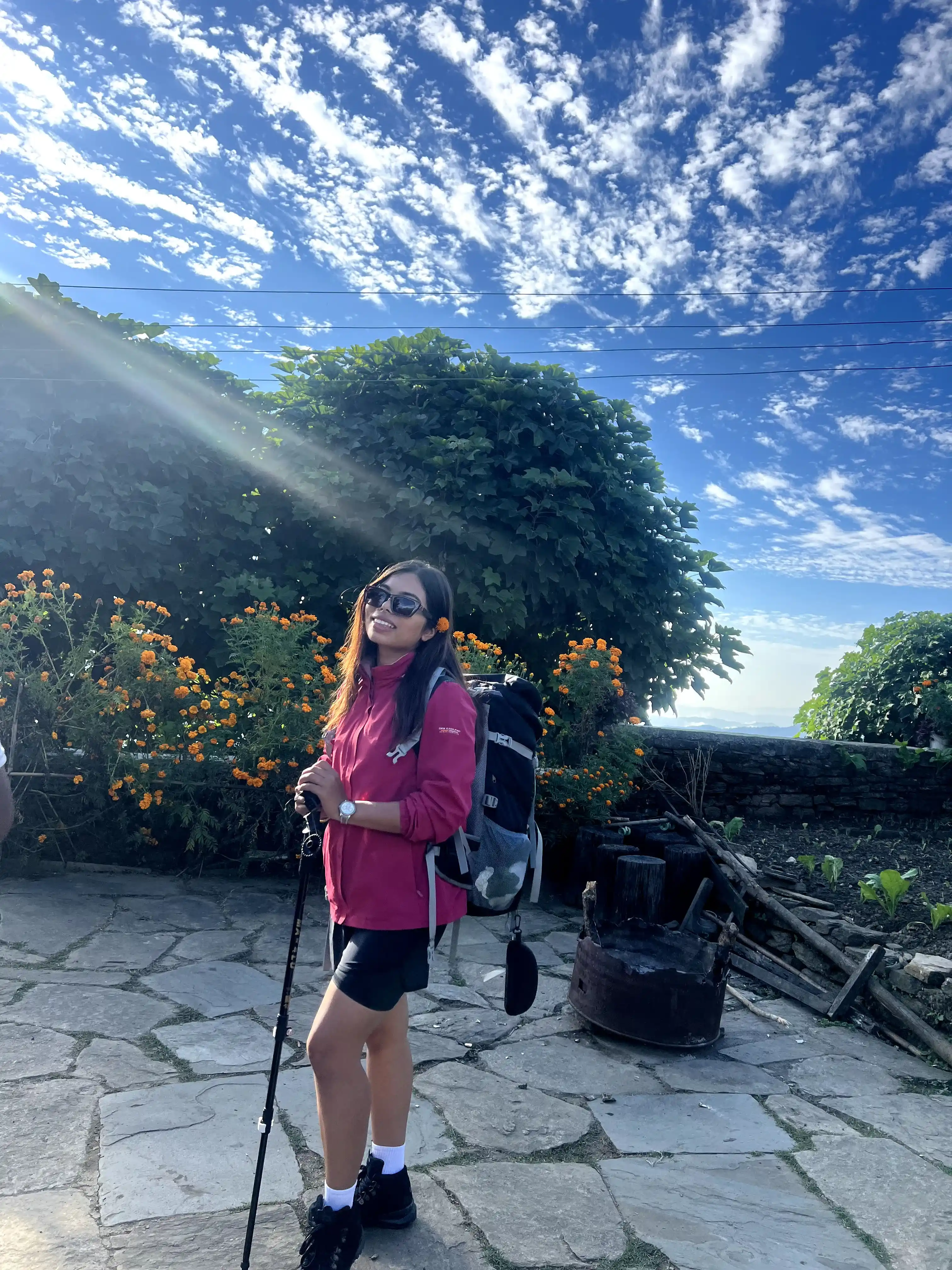 Riya working on a project